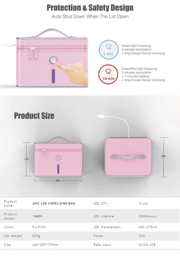 UVC LED Sterilizer Bag