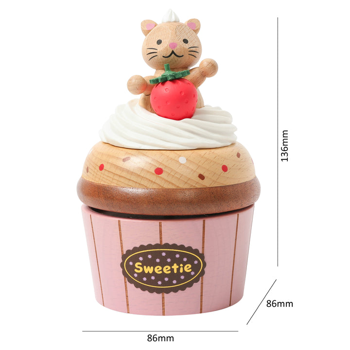 Kitten Cupcake Music Box