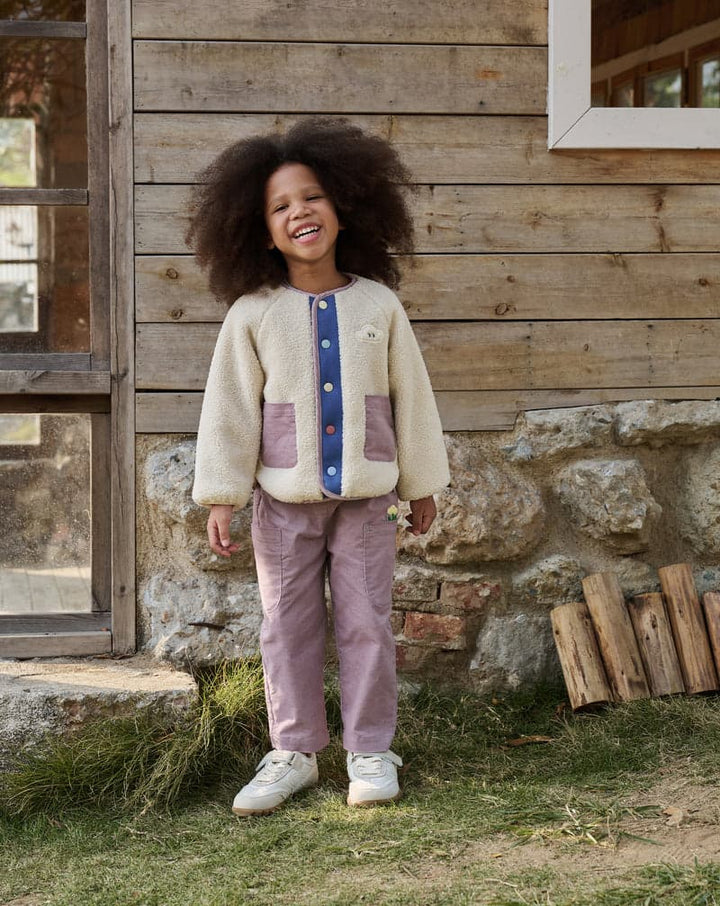 Corduroy Kids Pants - Lilac Blush