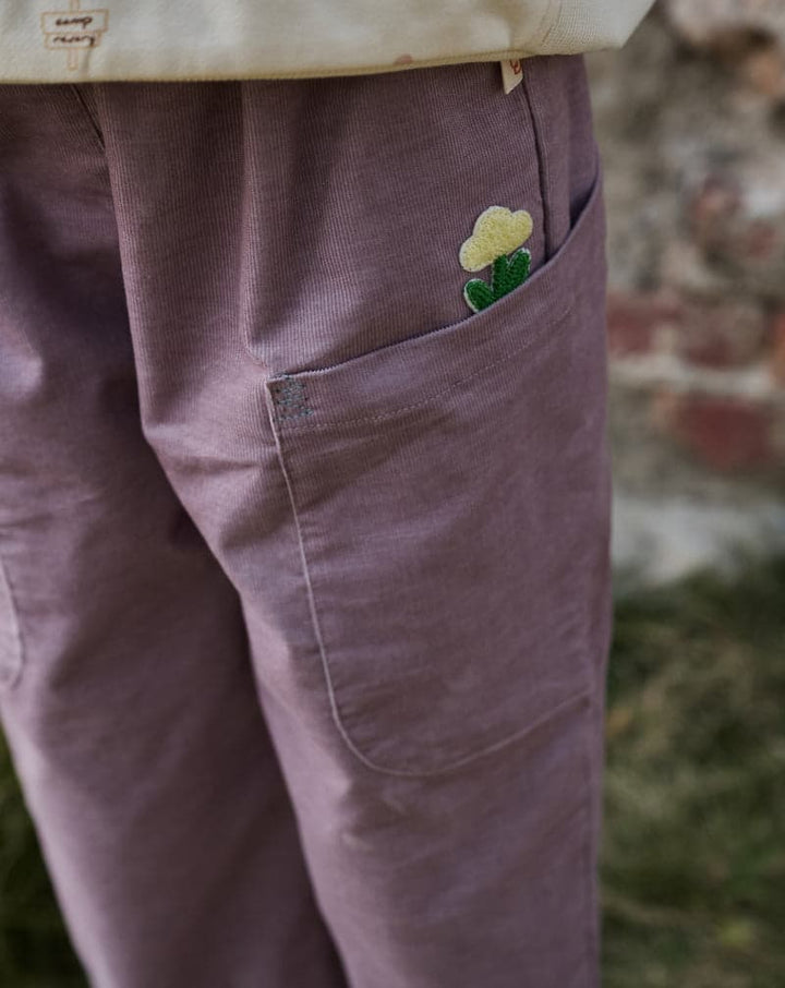 Corduroy Kids Pants - Lilac Blush