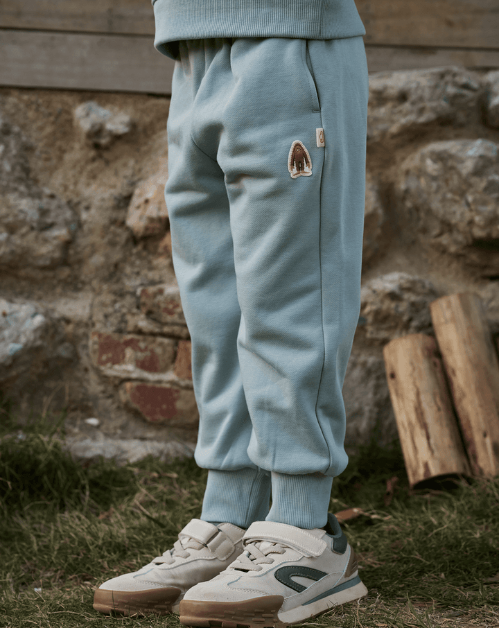 French Terry Kids Joggers - Slate