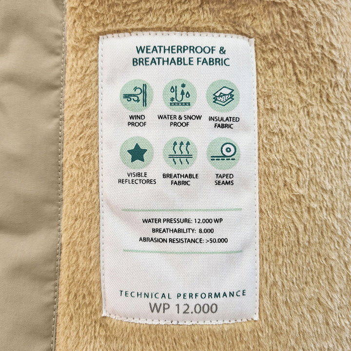 MATWISTI Fleece Lined Snowsuit Fur. GRS | Savannah Tan