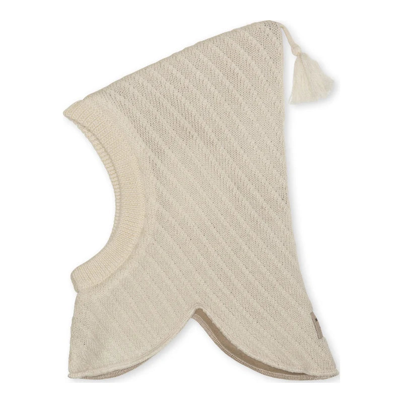 MATJUEL fleece lined hood | Angora cream
