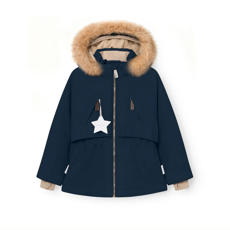 MATALGEANA Fleece Lined Winter Jacket Fur. GRS | Outer Space