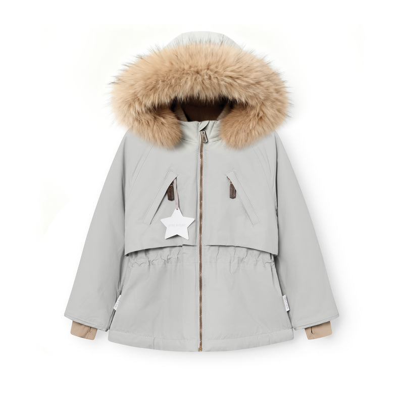 MATALGEANA Fleece Lined Winter Jacket Fur. GRS | Puritan Grey