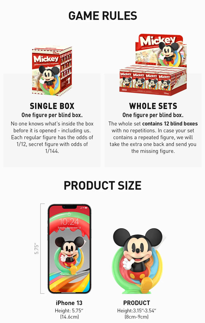 Disney Mickey Childhood of Boundless Imagaination Series Figures