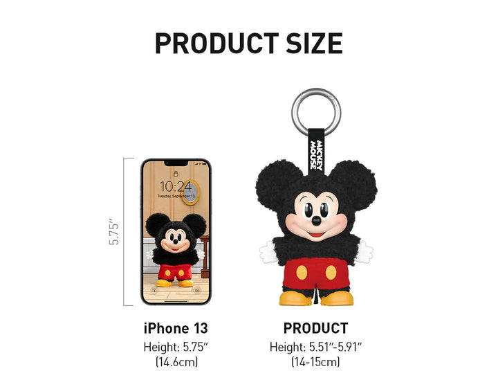 Mickey Family Cute Together Keychain Series Figures