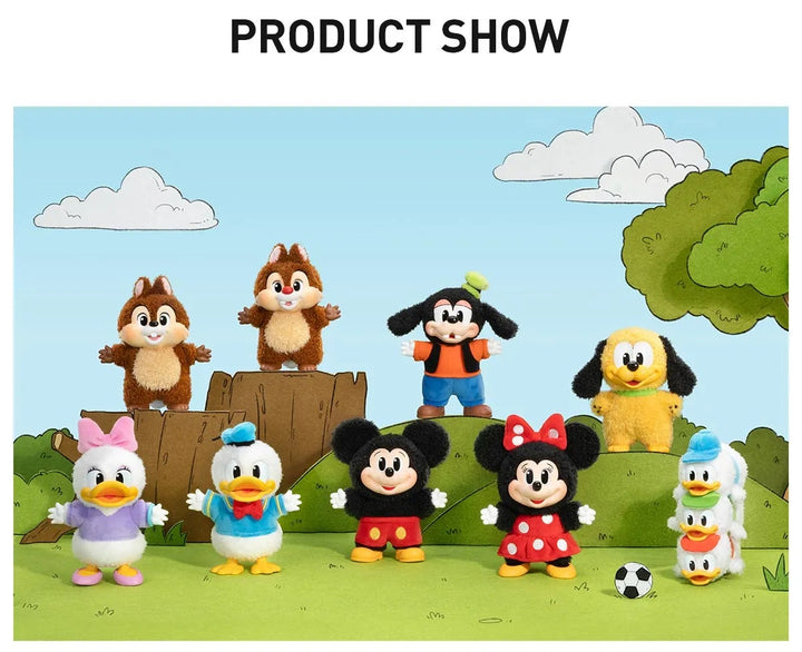 Mickey Family Cute Together Keychain Series Figures