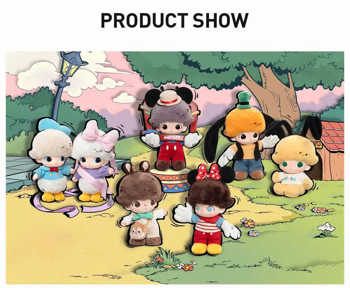 DIMOO WORLD × DISNEY Series-Vinyl Plush Keychain Blind Box