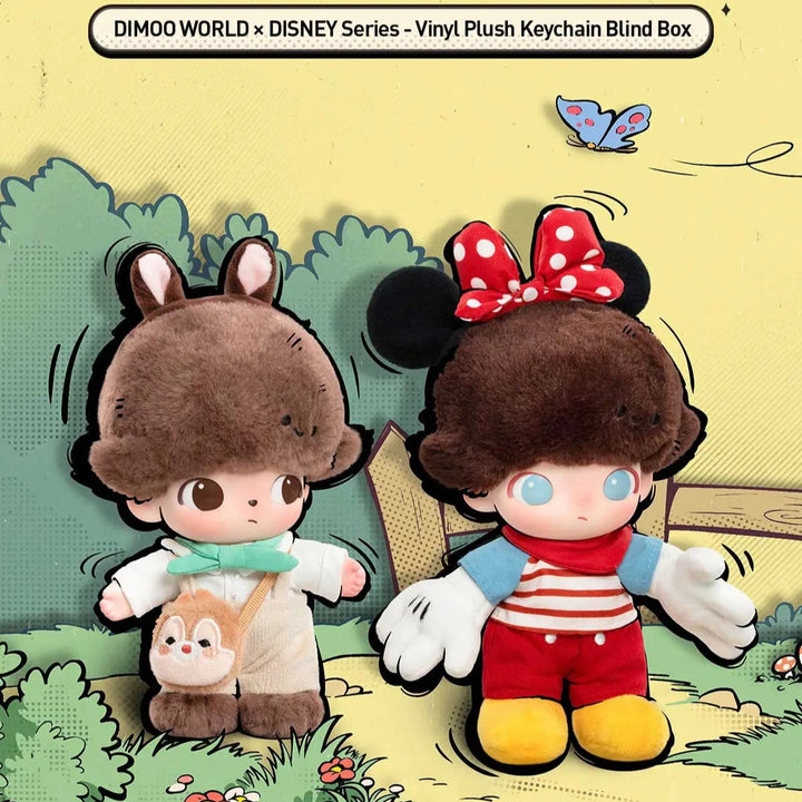 DIMOO WORLD × DISNEY Series-Vinyl Plush Keychain Blind Box