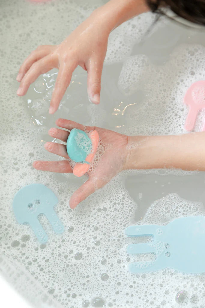 Pataploof - Pink and Blue Bath & Shower dough set with Bloop and Ploofy
