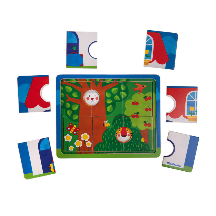 Popipop - 3 Level Wood Puzzle