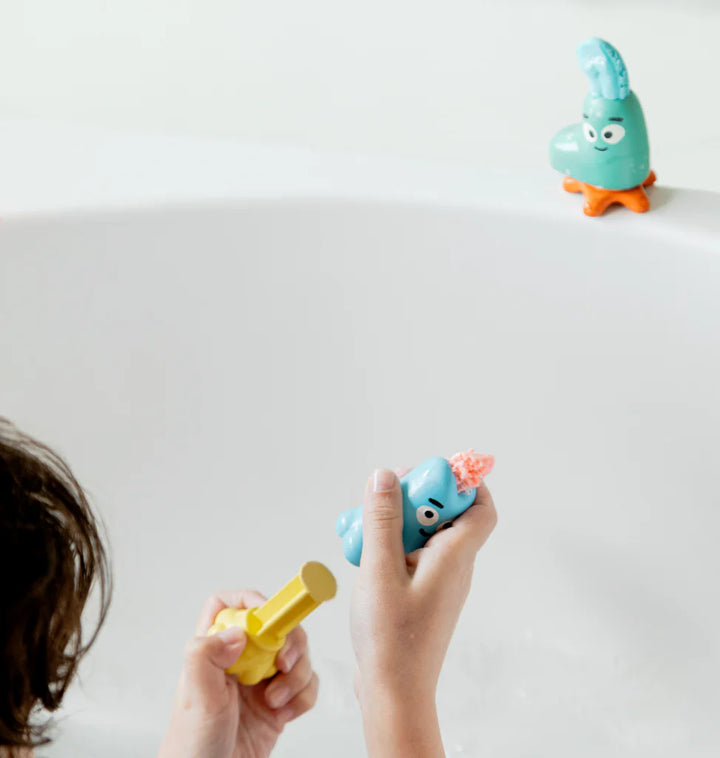 Pataploof - Pink and Blue Bath & Shower dough set with Bloop and Ploofy