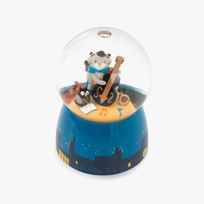 Moustaches - Musical Snow Globe