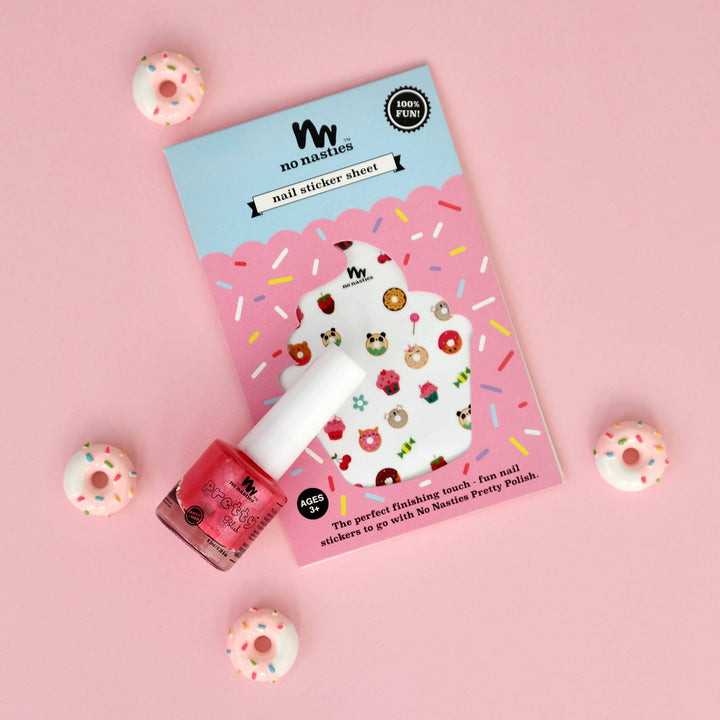 Cupcake and Donut Themed Nail Stickers