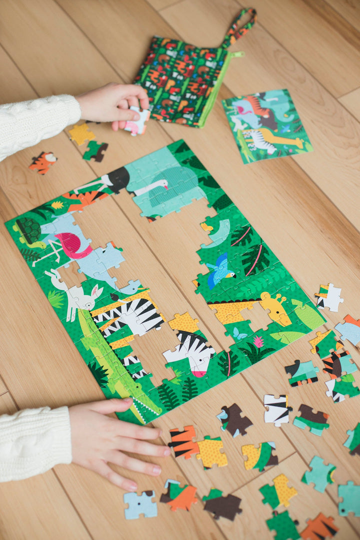 Animal Menagerie Two-Sided On-the-Go Puzzle