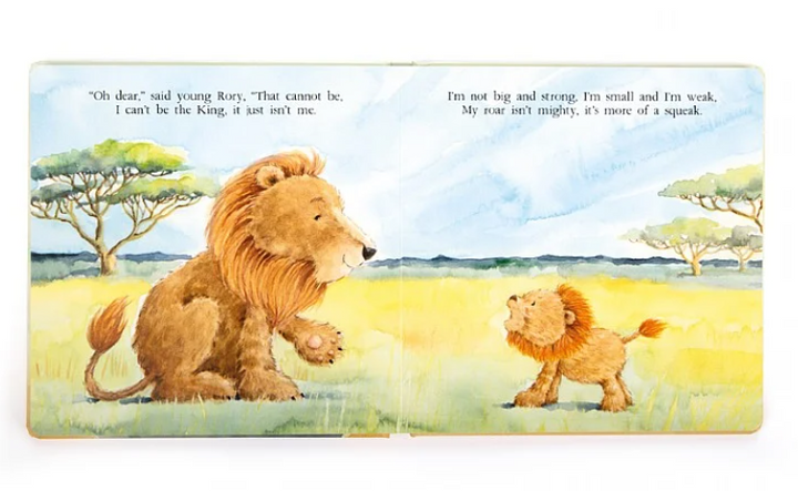 Jellycat The Very Brave Lion Book