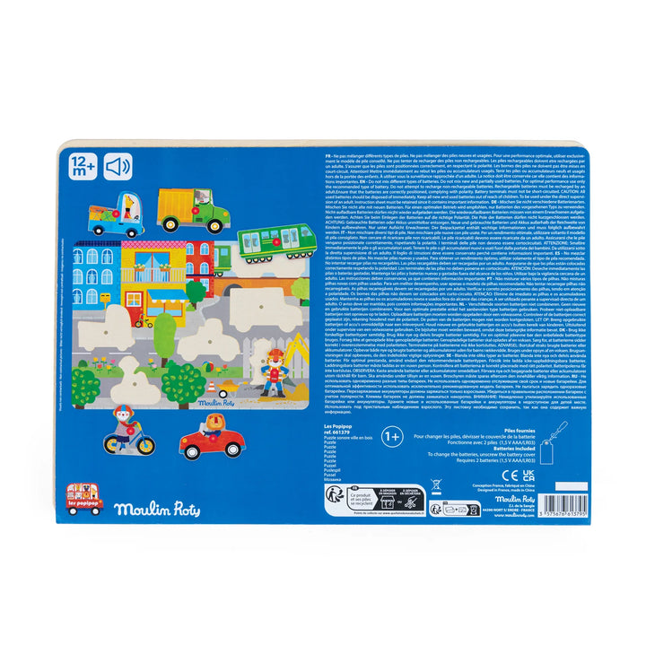 Popipop - Wooden Sound Puzzle City