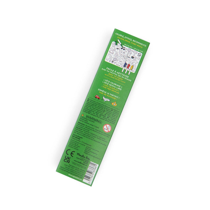 Les Loufoques - Mini Silicon Colouring Mat with 4 Pens