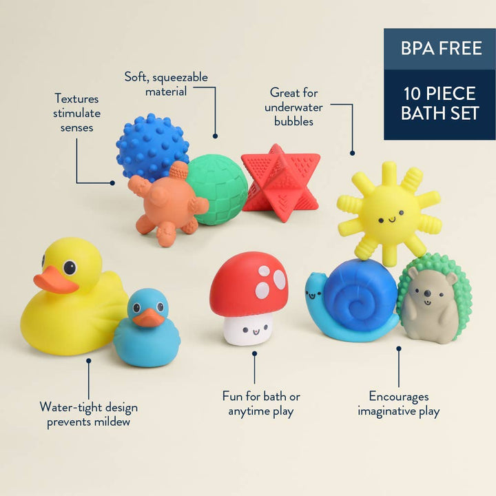 Itzy Splash Gift Set Soft Bath + Water Toys