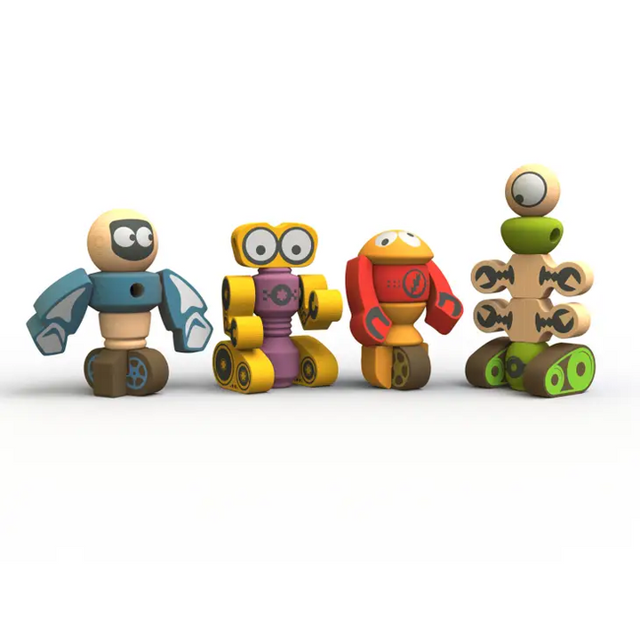 Tinker Totter Robots - 28 Piece Character Playset