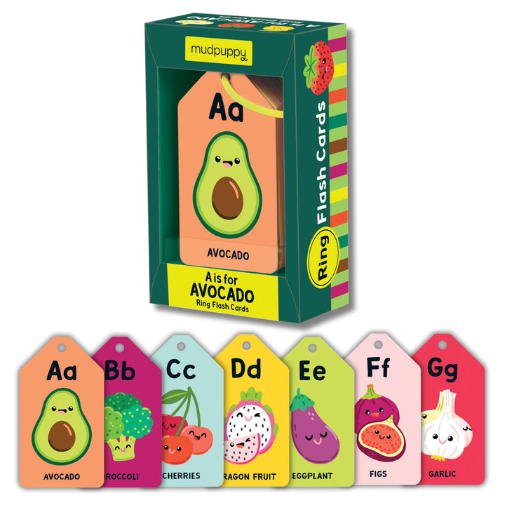 A Is For Avocado Ring Flash Card