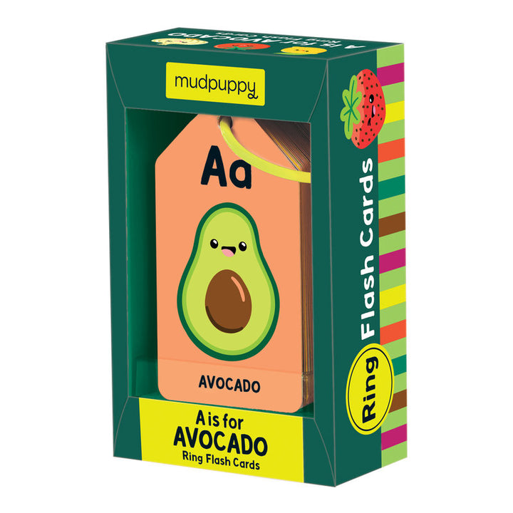 A Is For Avocado Ring Flash Card