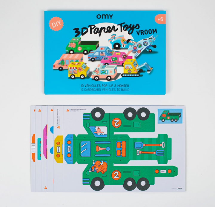 3D Paper Toys - Vehicle