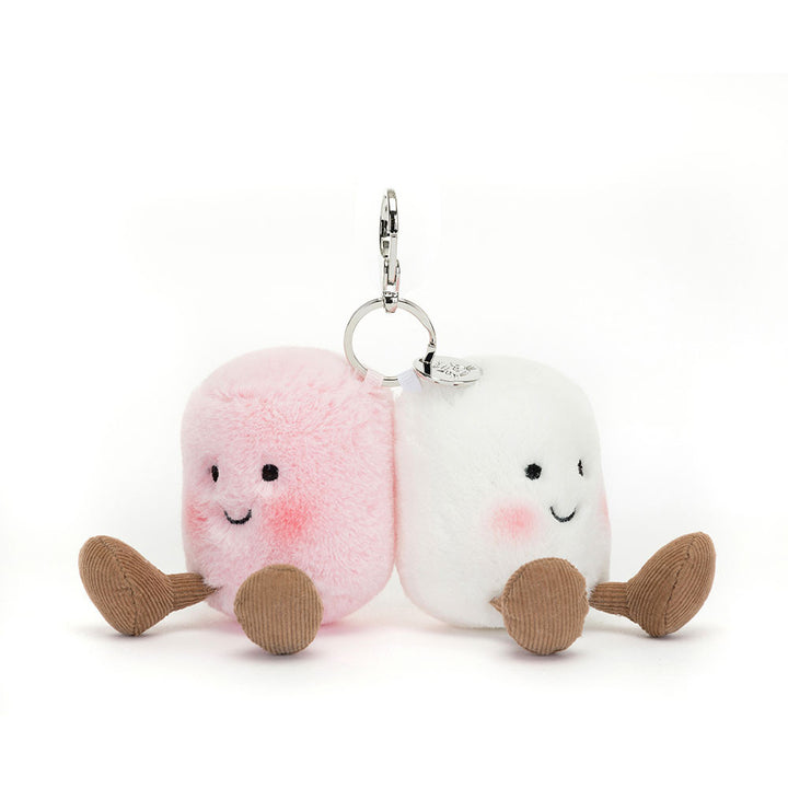Jellycat Amuseables Pair Of Marshmallows Bag Charm (Limit 1 Per Customer)