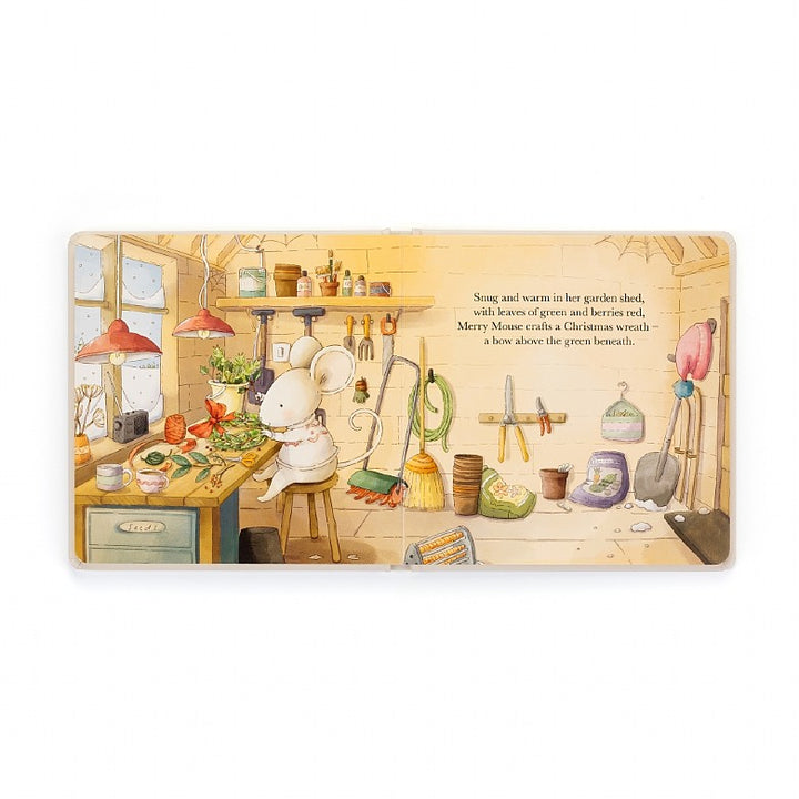 Jellycat Merry Mouse Book - Retired