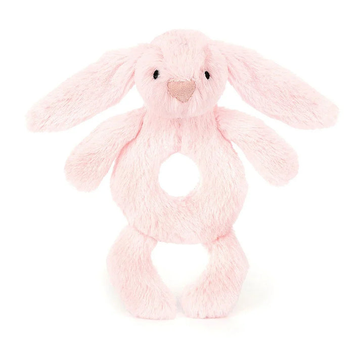 Jellycat Bashful Pink Bunny Ring Rattle - Retired