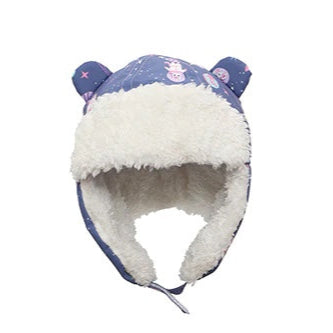 Kids & Baby Water Repellent Trapper Hat - Unicorn (Indigo)