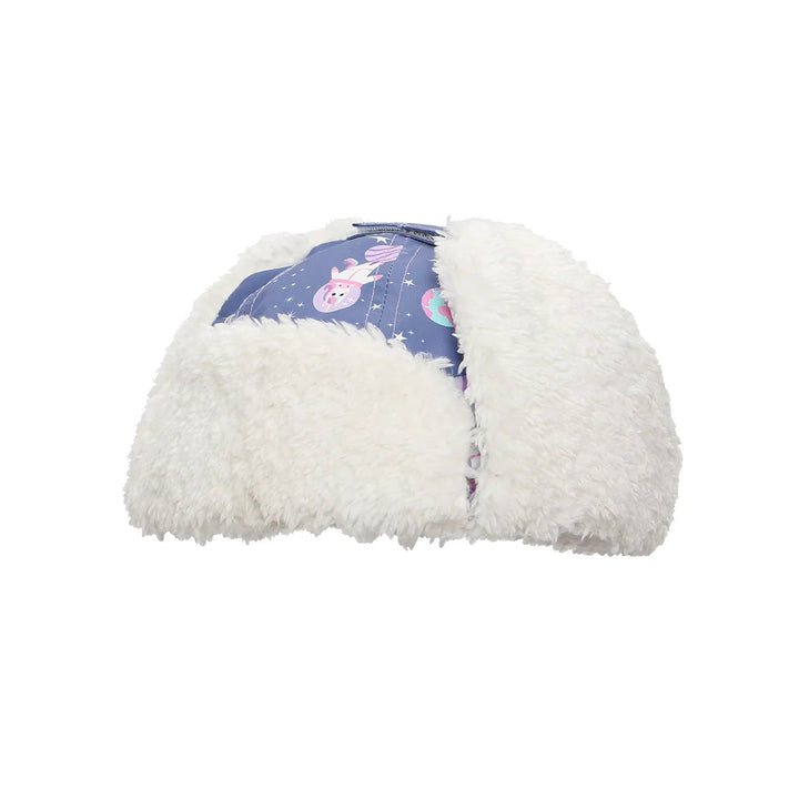 Kids & Baby Water Repellent Trapper Hat - Unicorn (Indigo)