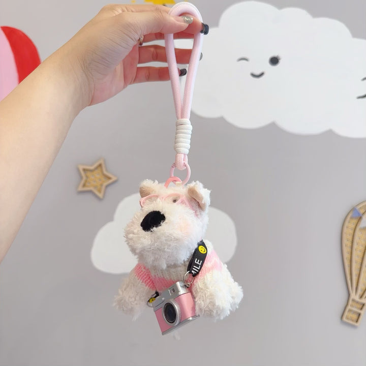 Cute Scottie Plush Toy Pendant (Knit)