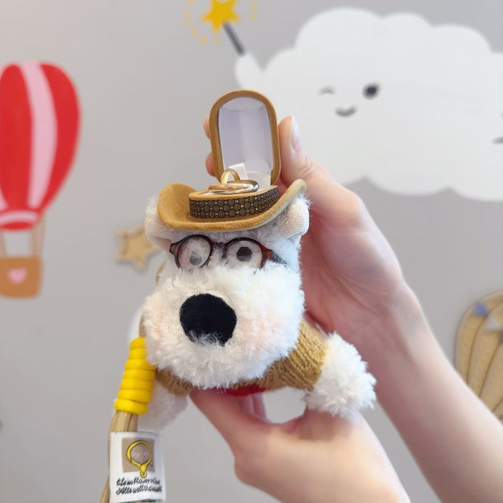 Cute Scottie Plush Toy Pendant (Knit)