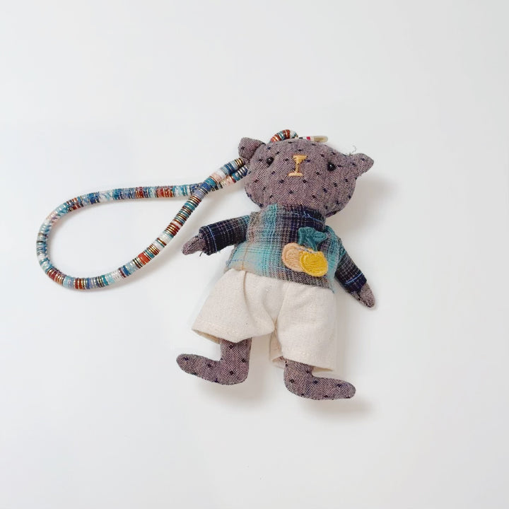 Handmade Fabric Animal Keychain