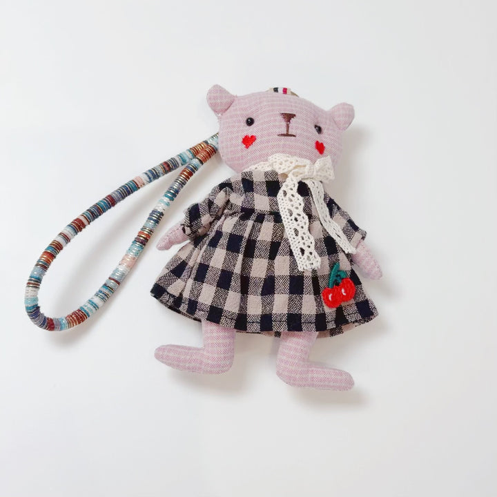 Handmade Fabric Animal Keychain