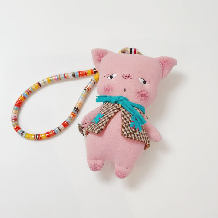 Handmade Fabric Animal Keychain