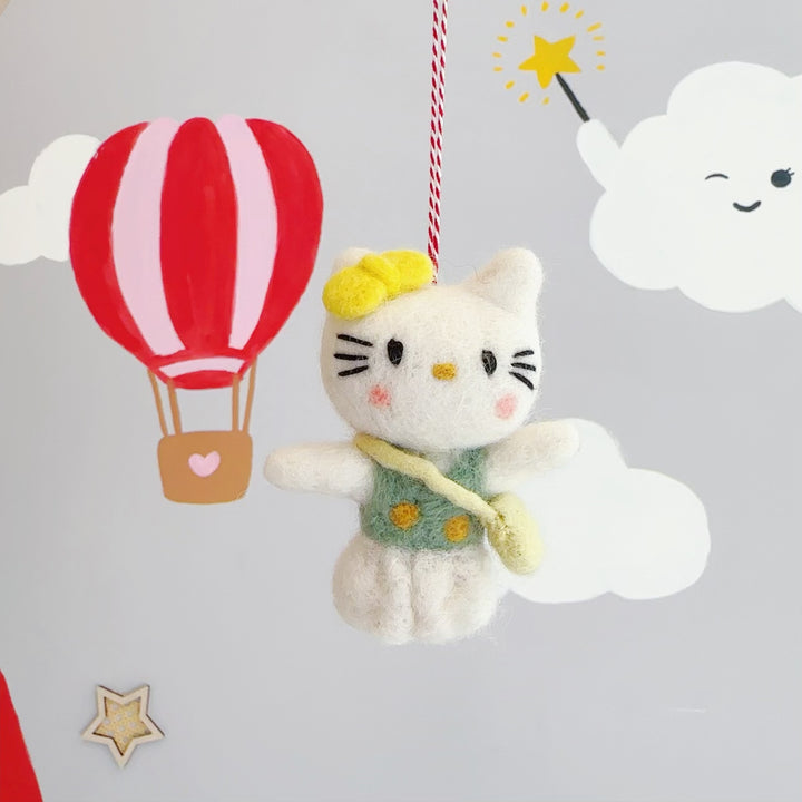 Nepal Felt Ornament - Hello Kitty
