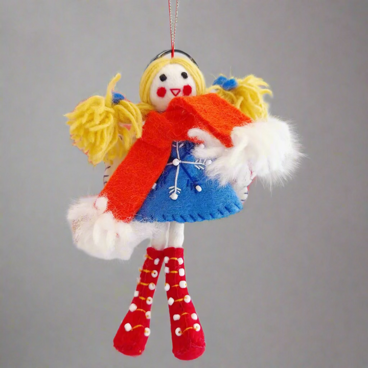 Nepal Felt Ornament - Girl