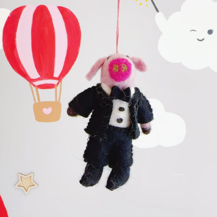 Nepal Felt Ornament - Wedding