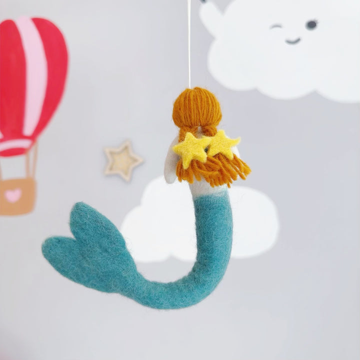 Nepal Felt Ornament - Mermaid