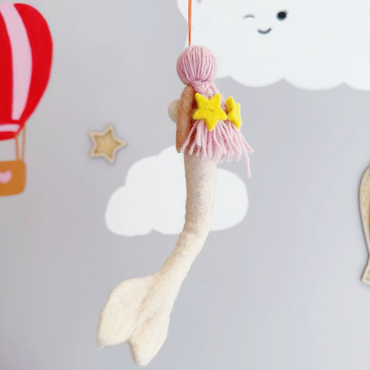 Nepal Felt Ornament - Mermaid