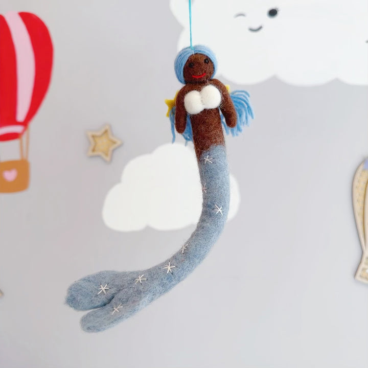 Nepal Felt Ornament - Mermaid