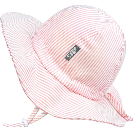 Kids Cotton Floppy Hats | Pink Stripes