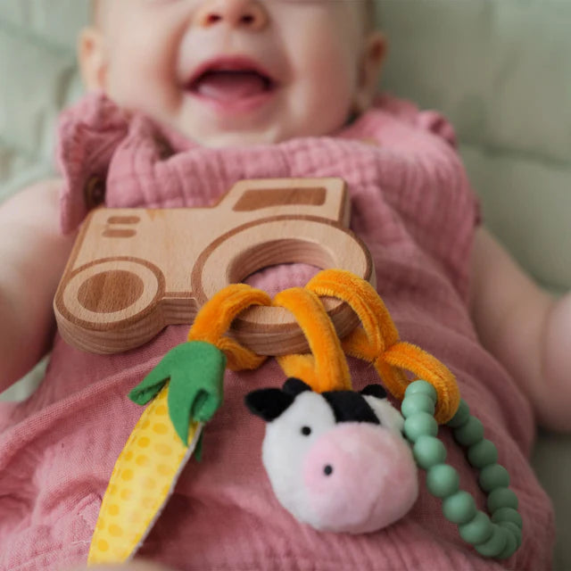 Wooden Rattle - Farm