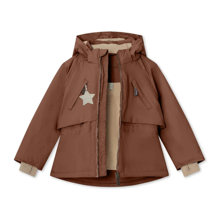 MATALGEANA Fleece Lined Winter Jacket. GRS | Rootbeer Brown