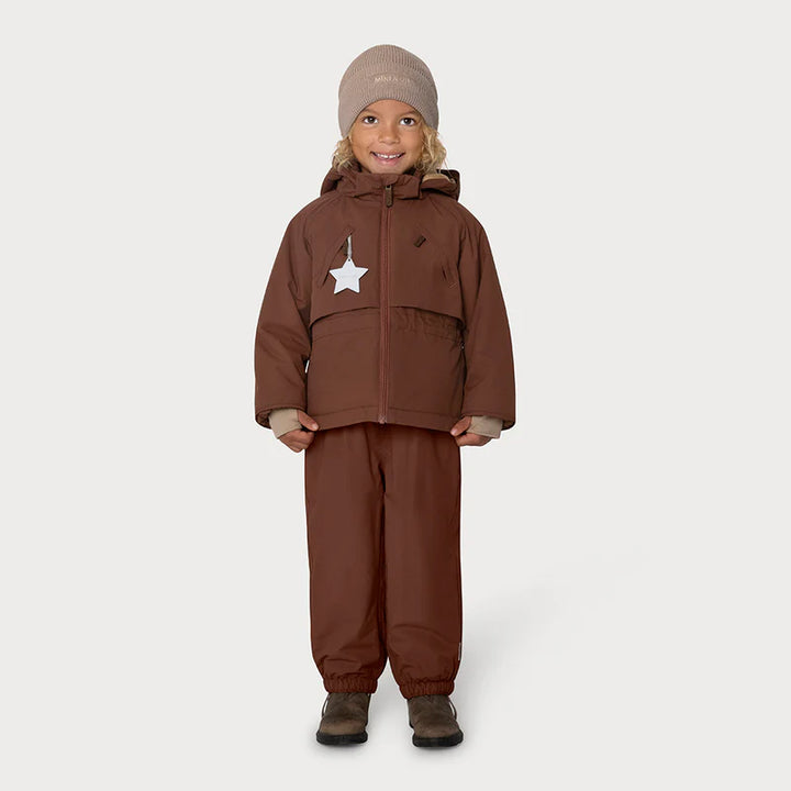 MATALGEANA Fleece Lined Winter Jacket. GRS | Rootbeer Brown
