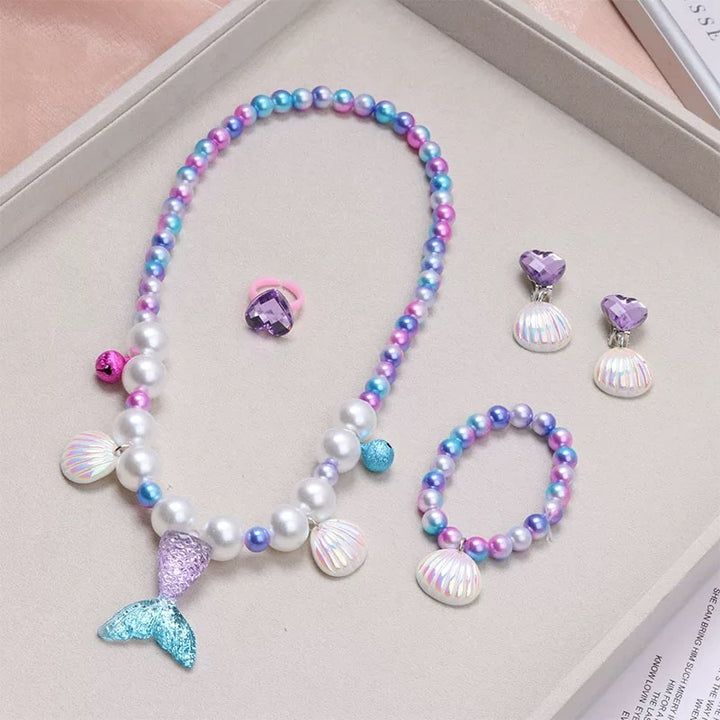 Mermaid Necklace Jewelry Set (5pcs)