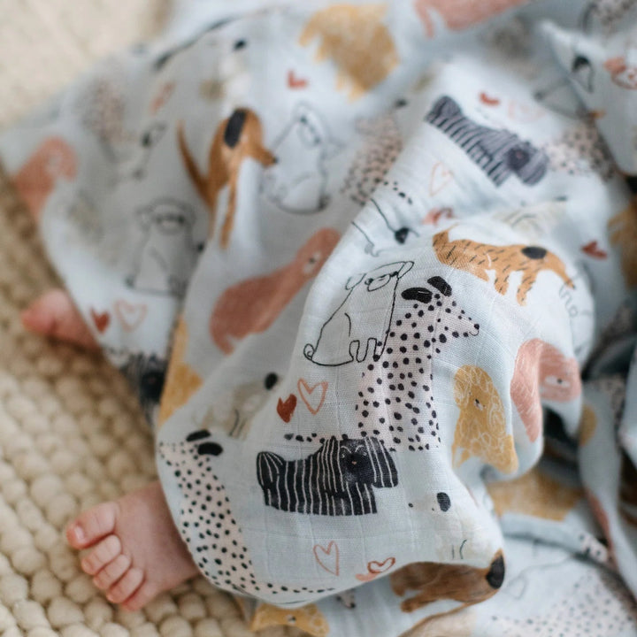 Muslin Swaddle - Honey Puppies